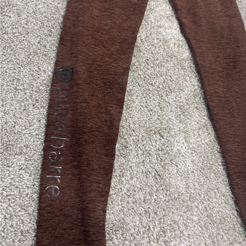 Beyond Yoga x Pure Barre Brown Leggings